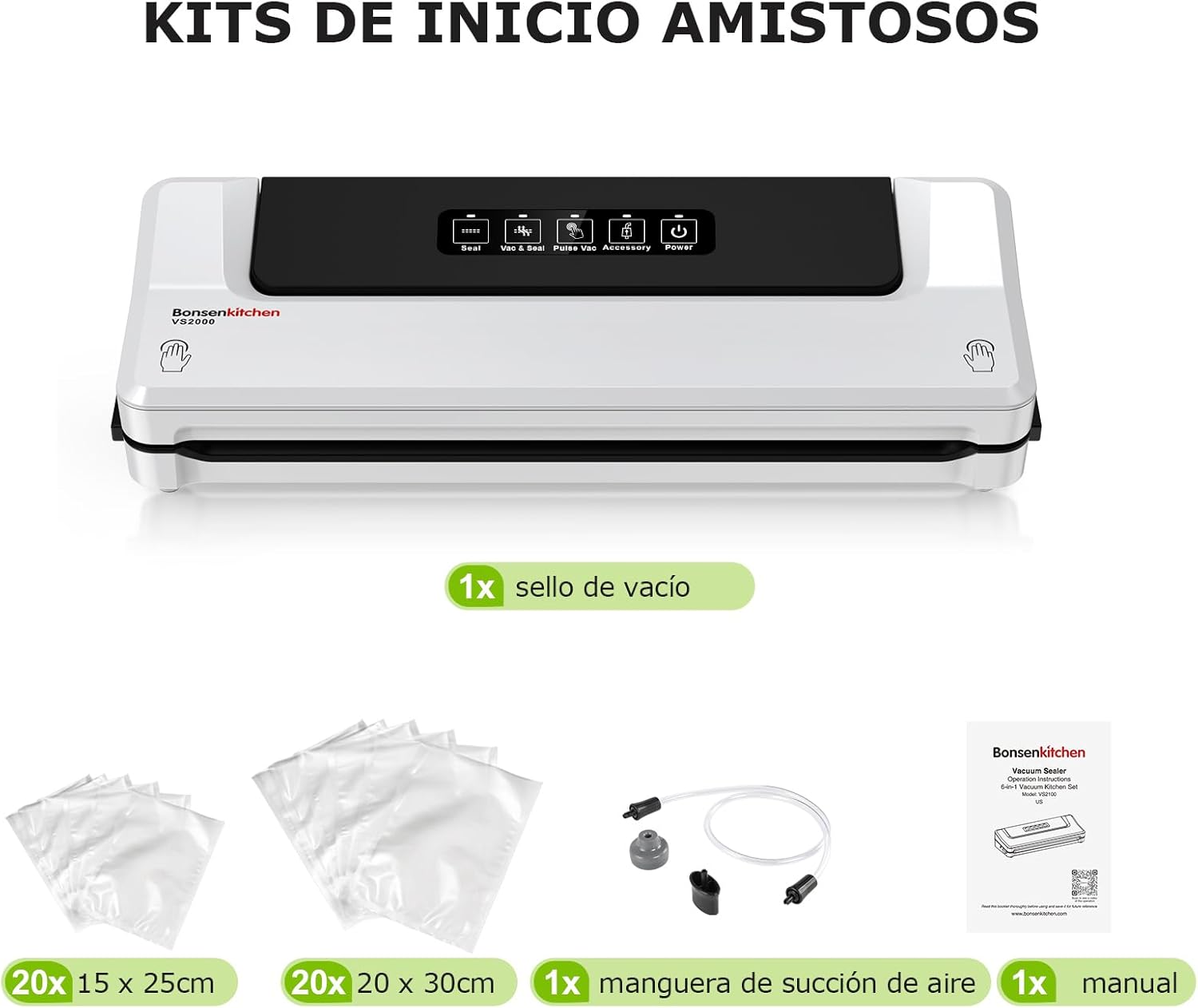 Envasadora al Vacío Bonsenkitchen Envasadora al Vacío Bonsenkitchen
